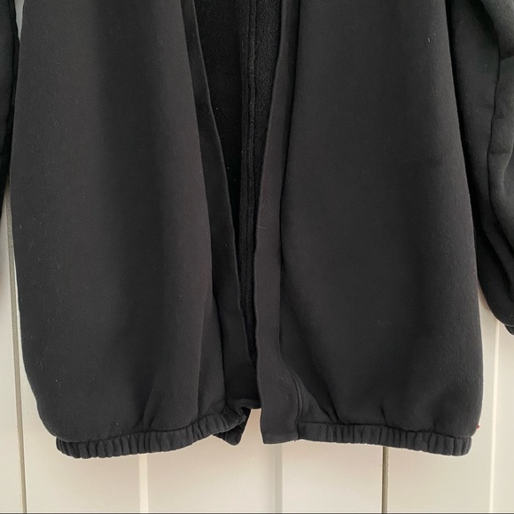 n:PHILANTHROPY Oversized Open Front Sweatshirt Cardigan black size XS - Picture 2 of 12